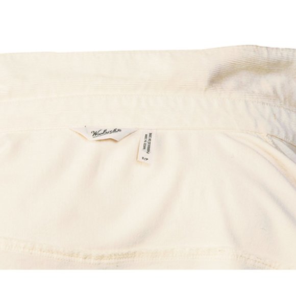Woolrich Corduroy Button up Shirt Off White NWT - Picture 5 of 5